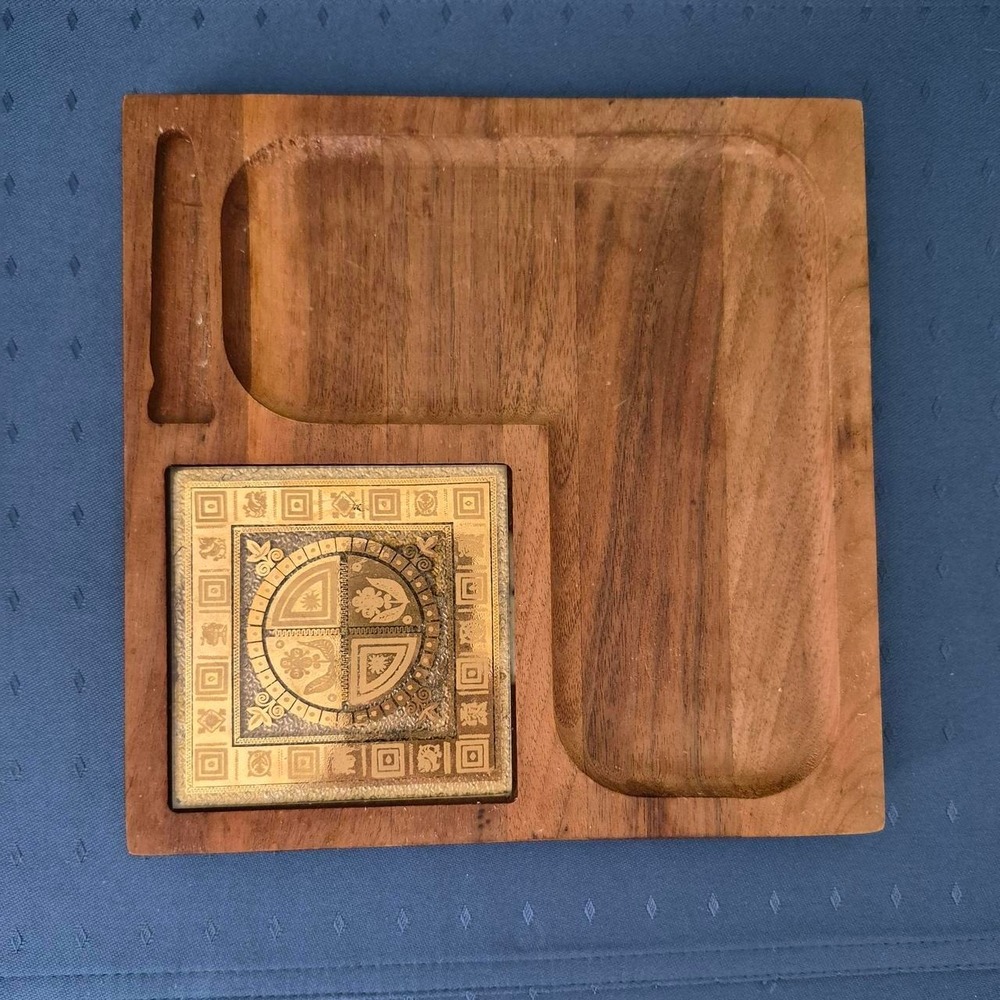 "Woodland" cheese board designed by Georges Briard - Picture 2 of 4